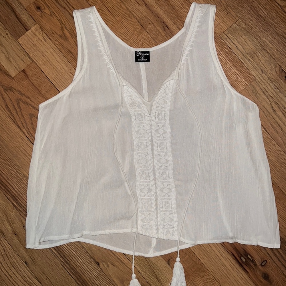 NEW without tags My Choice Boho Cropped Tank Size L